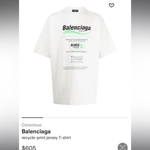 Balenciaga Recycled print T-shirt
